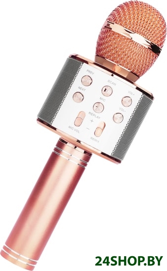 Микрофон Wster WS-858 (розовый) Микрофон Wster WS-858 (розовый)