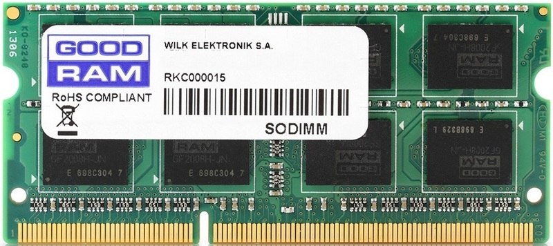 Оперативная память GOODRAM 8GB DDR3 SO-DIMM PC3-12800(GR1600S364L11/8G) Оперативная память GOODRAM 8GB DDR3 SO-DIMM PC3-12800(GR1600S364L11/8G)