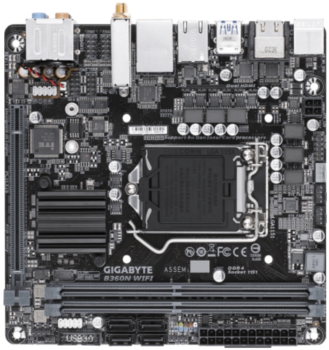 Материнская плата Gigabyte B360N WIFI (rev. 1.0) Материнская плата Gigabyte B360N WIFI (rev. 1.0)