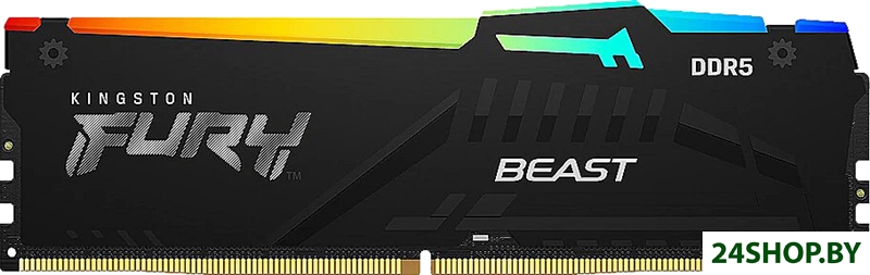 Оперативная память Kingston FURY Beast RGB 16ГБ DDR5 6000 МГц KF560C40BBA-16 Оперативная память Kingston FURY Beast RGB 16ГБ DDR5 6000 МГц KF560C40BBA-16
