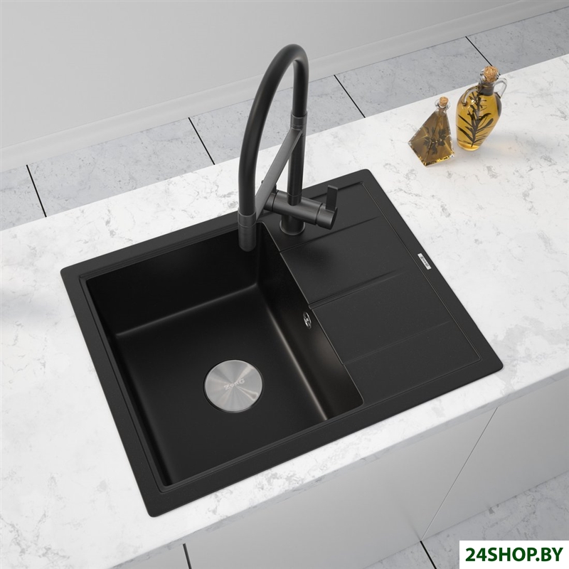 Кухонная мойка ZorG Rock 65 Premium black metallic Кухонная мойка ZorG Rock 65 Premium black metallic
