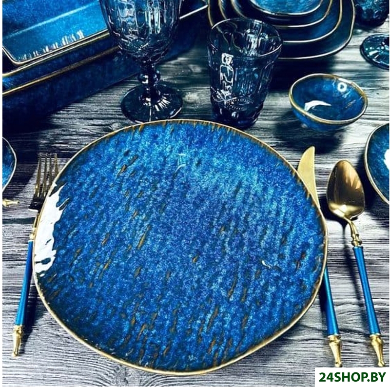 Набор обеденных тарелок Lenardi Aquamarine 133-298 Набор обеденных тарелок Lenardi Aquamarine 133-298