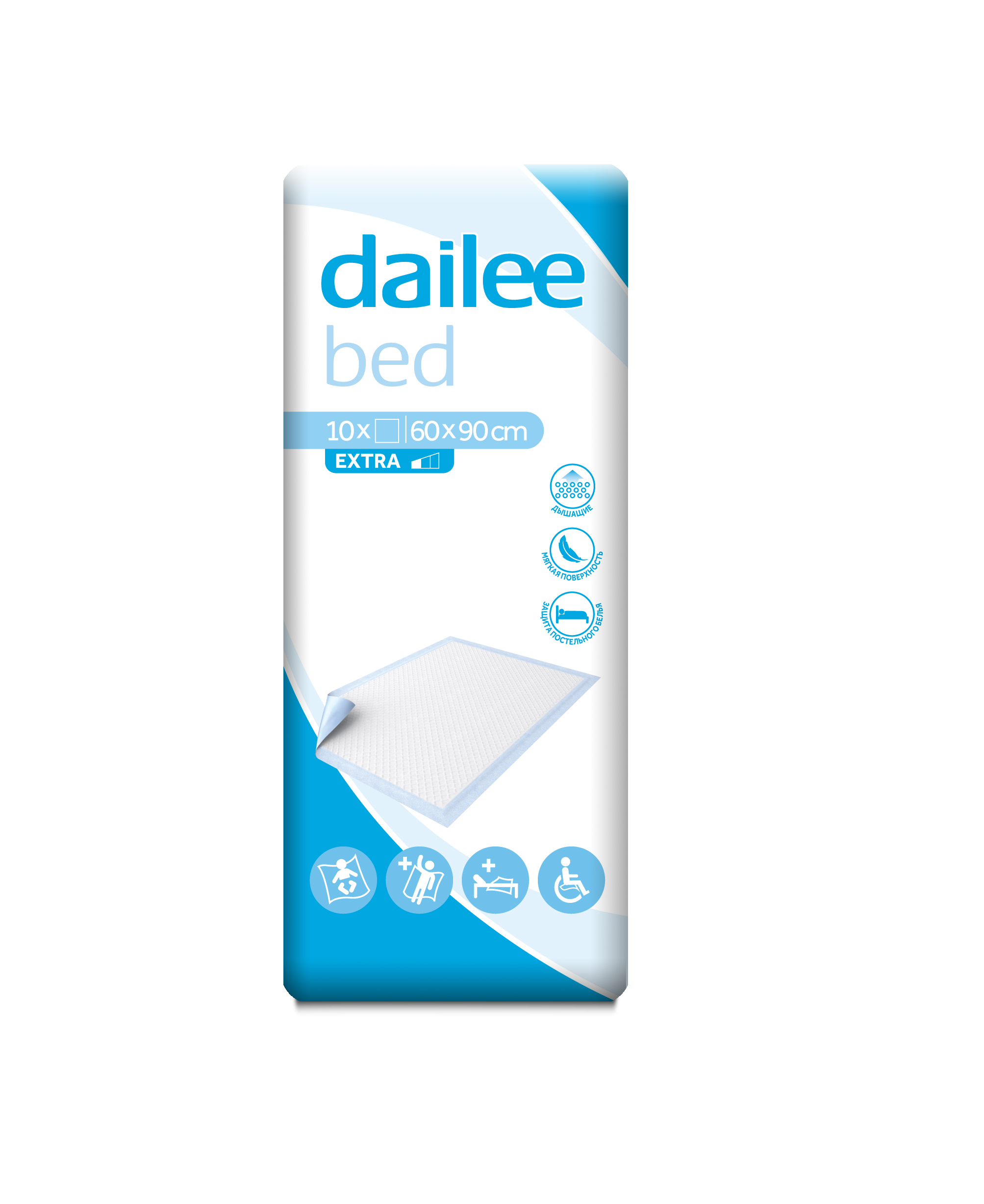 Dailee Пеленки 60х90, 10 шт, 55 гр Dailee Пеленки 60х90, 10 шт, 55 гр