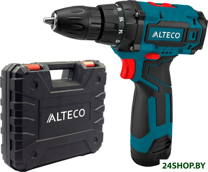 Дрель-шуруповерт Alteco CD 1210.1 Li X2 33503 (с 2-мя АКБ, кейс) Дрель-шуруповерт Alteco CD 1210.1 Li X2 33503 (с 2-мя АКБ, кейс)