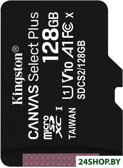Карта памяти Kingston Canvas Select Plus microSDXC 128GB Карта памяти Kingston Canvas Select Plus microSDXC 128GB
