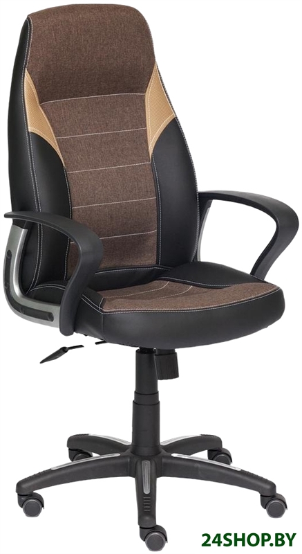 Кресло TetChair Inter (искусственная кожа, ткань, черный/коричневый/бронзовый) Кресло TetChair Inter (искусственная кожа, ткань, черный/коричневый/бронзовый)