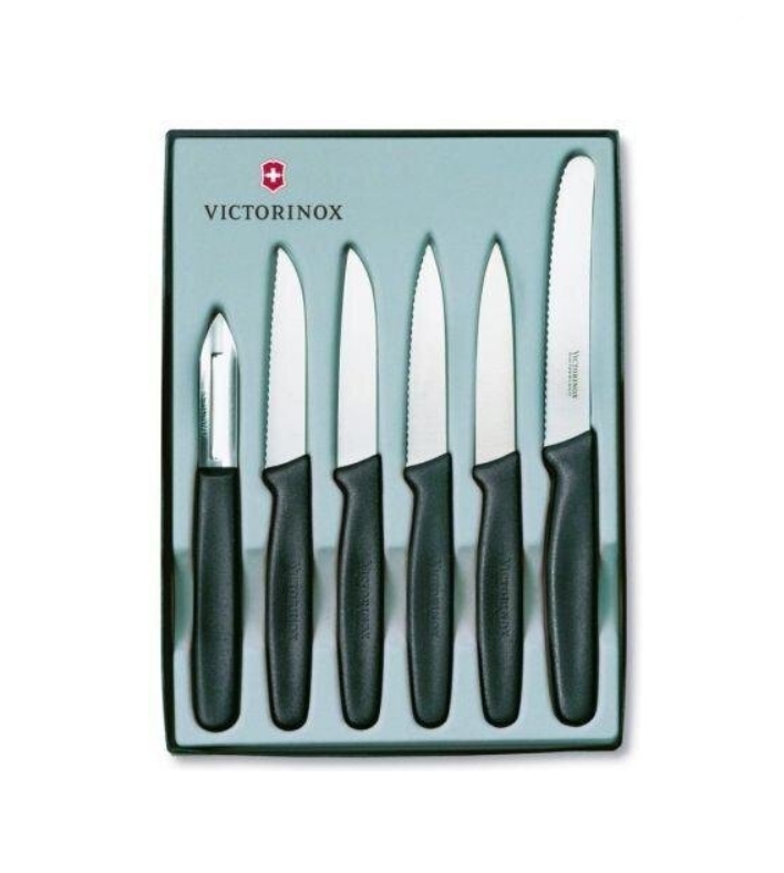 Набор кухонных ножей Victorinox Swiss Classic (5.1113.6) (черный) Набор кухонных ножей Victorinox Swiss Classic (5.1113.6) (черный)