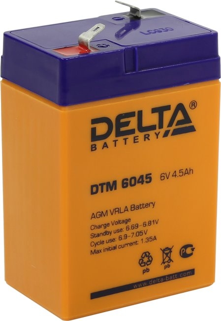 Аккумулятор для ИБП Delta DTM 6045 Аккумулятор для ИБП Delta DTM 6045