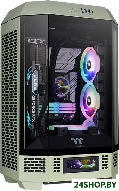 Корпус Thermaltake The Tower 300 Matcha Green CA-1Y4-00SEWN-00 Корпус Thermaltake The Tower 300 Matcha Green CA-1Y4-00SEWN-00