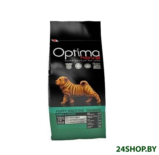 Сухой корм для собак Optimanova Puppy Rabbit Digestive and Potato 2 кг Сухой корм для собак Optimanova Puppy Rabbit Digestive and Potato 2 кг