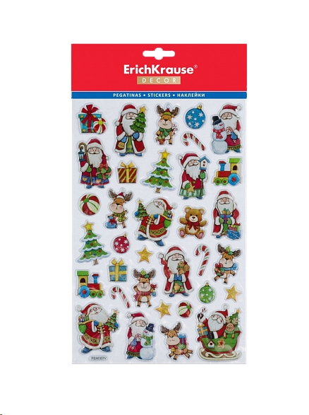 Набор наклеек Erich Krause Decor Новогодние подарки (44840) Набор наклеек Erich Krause Decor Новогодние подарки (44840)