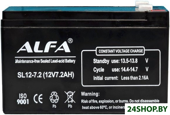 Аккумулятор для ИБП ALFA SL12-7.2 (12V-7.2Ah) Аккумулятор для ИБП ALFA SL12-7.2 (12V-7.2Ah)