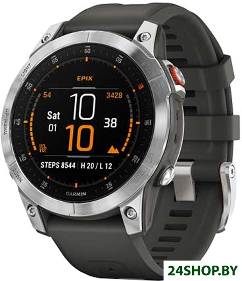 Умные часы Garmin Epix Gen 2 (cланцевая сталь/черный) Умные часы Garmin Epix Gen 2 (cланцевая сталь/черный)