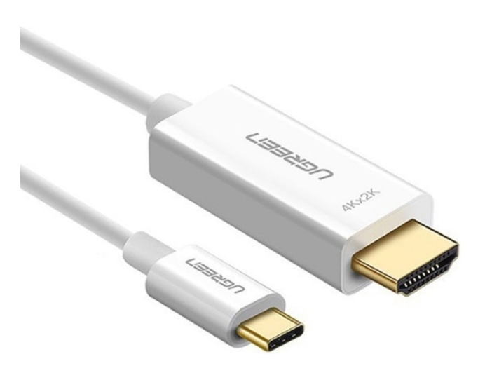 Кабель UGREEN MM121 30841 (1.5 м, белый) Кабель UGREEN MM121 30841 (1.5 м, белый)