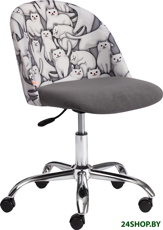 Кресло TetChair Melody Cats/29 (ткань/флок, серый) Кресло TetChair Melody Cats/29 (ткань/флок, серый)