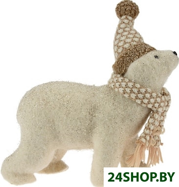 Статуэтка GreenDeco Полярный медвежонок в шапке и шарфе YZB005510 (кремовый) Статуэтка GreenDeco Полярный медвежонок в шапке и шарфе YZB005510 (кремовый)