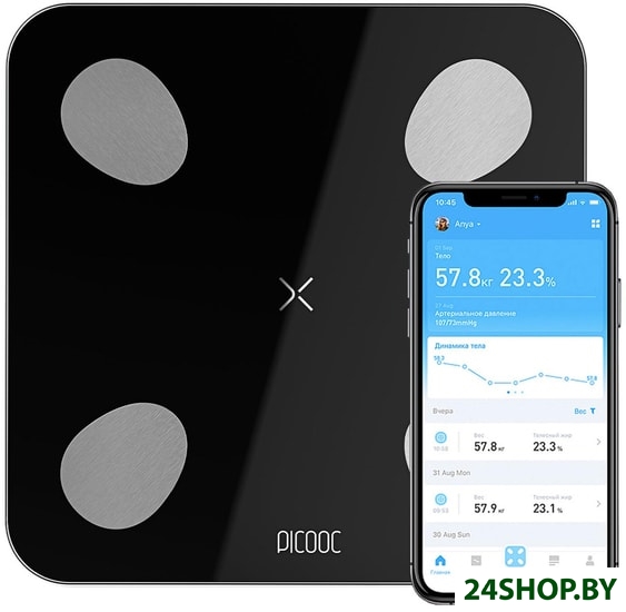 Напольные весы Picooc Mini Lite (черный) Напольные весы Picooc Mini Lite (черный)