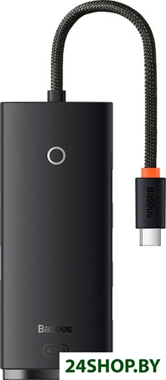 USB-хаб Baseus Lite Series 4-Port USB A - Type C WKQX030301 (0.25 м, черный) USB-хаб Baseus Lite Series 4-Port USB A - Type C WKQX030301 (0.25 м, черный)