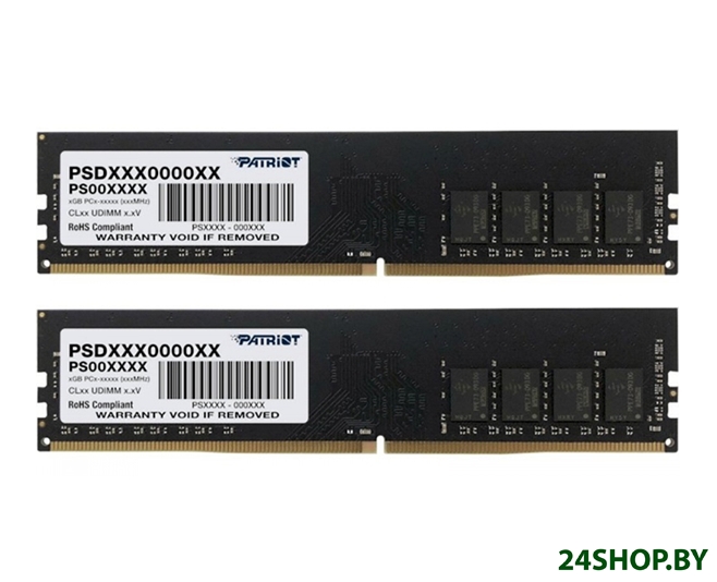 Оперативная память Patriot Signature Line 2x16GB DDR4 PC4-25600 PSD432G3200K Оперативная память Patriot Signature Line 2x16GB DDR4 PC4-25600 PSD432G3200K