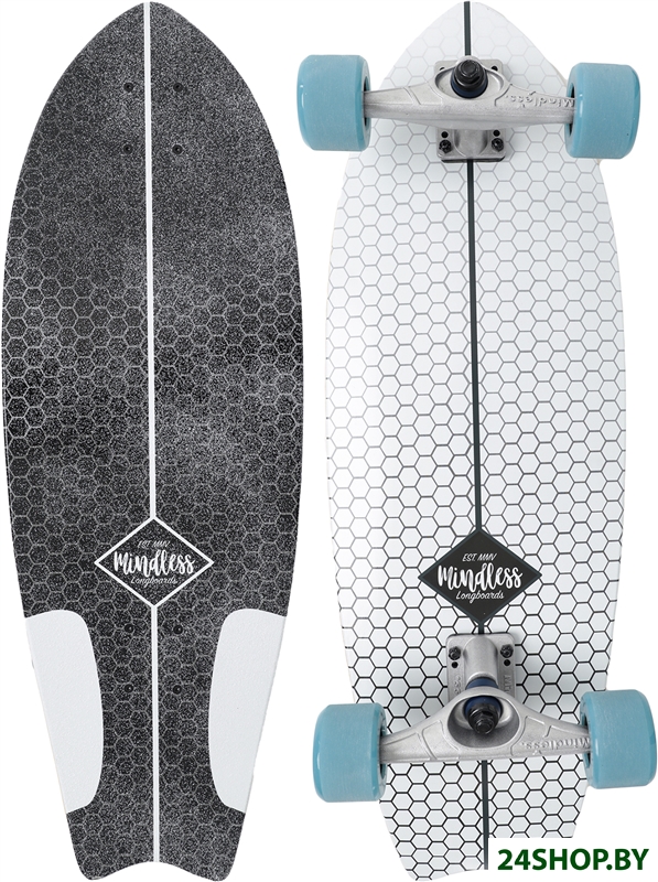 Лонгборд Mindless Surf Skate Fish Tail White MS1500 Лонгборд Mindless Surf Skate Fish Tail White MS1500