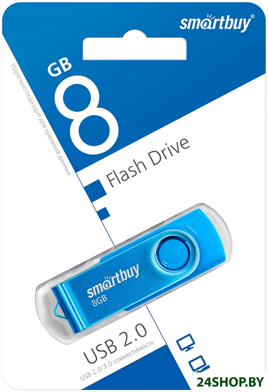 USB Flash SmartBuy Twist 8GB (синий) USB Flash SmartBuy Twist 8GB (синий)