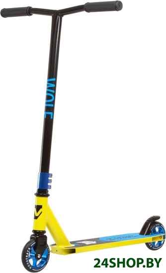 Самокат Novatrack Wolf 110 Alloy 110A.WOLF.BLM21 (лимонный) Самокат Novatrack Wolf 110 Alloy 110A.WOLF.BLM21 (лимонный)