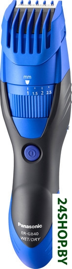 Машинка для стрижки Panasonic ER-GB40-A520 (черный/синий) Машинка для стрижки Panasonic ER-GB40-A520 (черный/синий)