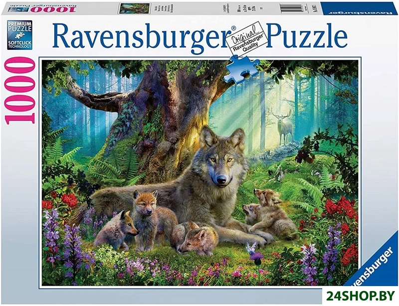Пазл Ravensburger Волки в лесу 15987 (1000 эл) Пазл Ravensburger Волки в лесу 15987 (1000 эл)