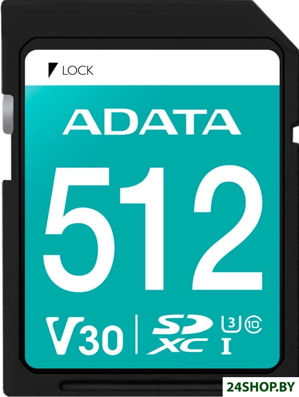 Карта памяти ADATA Premier Pro SDXC 512GB ASDX512GUI3V30S-R Карта памяти ADATA Premier Pro SDXC 512GB ASDX512GUI3V30S-R