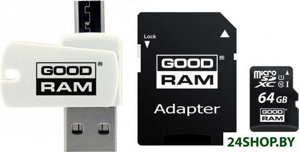 Карта памяти GOODRAM ALL in ONE microSDXC M1A4-0640R12 64GB Карта памяти GOODRAM ALL in ONE microSDXC M1A4-0640R12 64GB