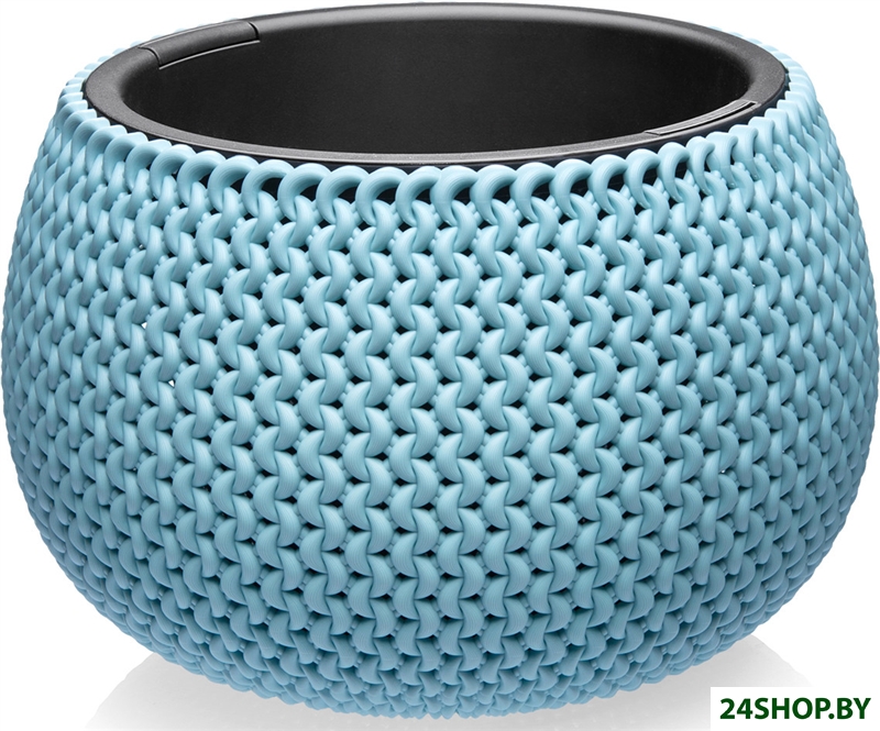 Кашпо Эльфпласт Lace 572 2.3 л (серо-голубой) Кашпо Эльфпласт Lace 572 2.3 л (серо-голубой)