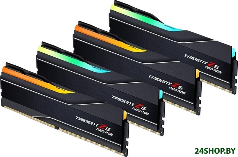 Оперативная память G.Skill Trident Z5 Neo RGB 4x64ГБ DDR5 6000 МГц F5-6000J3644D64GX4-TZ5NR Оперативная память G.Skill Trident Z5 Neo RGB 4x64ГБ DDR5 6000 МГц F5-6000J3644D64GX4-TZ5NR