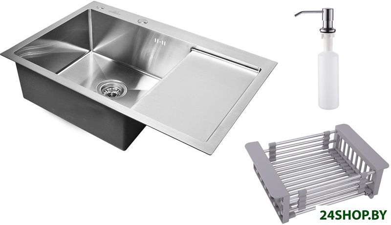 Кухонная мойка Wisent WS-37851-L+GER013+WW405A+W302644 Кухонная мойка Wisent WS-37851-L+GER013+WW405A+W302644