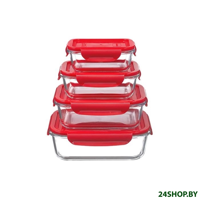 Набор контейнеров Oursson CG3502SS/RD Набор контейнеров Oursson CG3502SS/RD