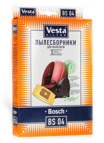 Комплект пылесборников Vesta Filter BS 04 Комплект пылесборников Vesta Filter BS 04