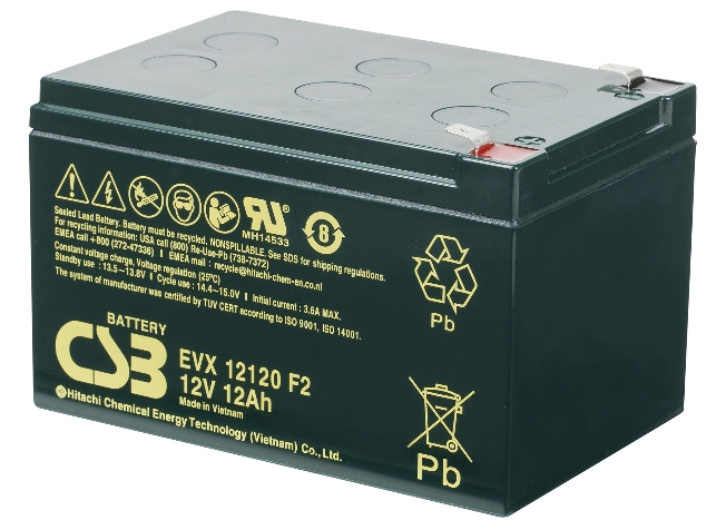 Аккумулятор для ИБП CSB EVX12120 F2 (12В/12 А·ч) Аккумулятор для ИБП CSB EVX12120 F2 (12В/12 А·ч)