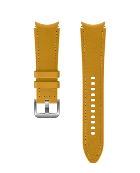 Ремешок Samsung Hybrid Leather для Samsung Galaxy Watch4 (20 мм, M/L, коричневый) (ET-SHR89LYEGRU) Ремешок Samsung Hybrid Leather для Samsung Galaxy Watch4 (20 мм, M/L, коричневый) (ET-SHR89LYEGRU)