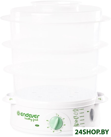 Пароварка Endever Vita-175 (белый/зеленый) Пароварка Endever Vita-175 (белый/зеленый)