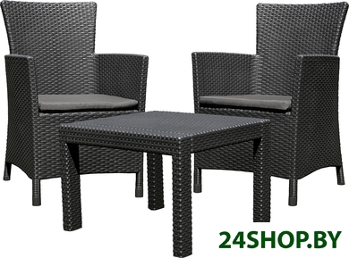 Набор садовой мебели Allibert Rosario balcony set (графит) Набор садовой мебели Allibert Rosario balcony set (графит)