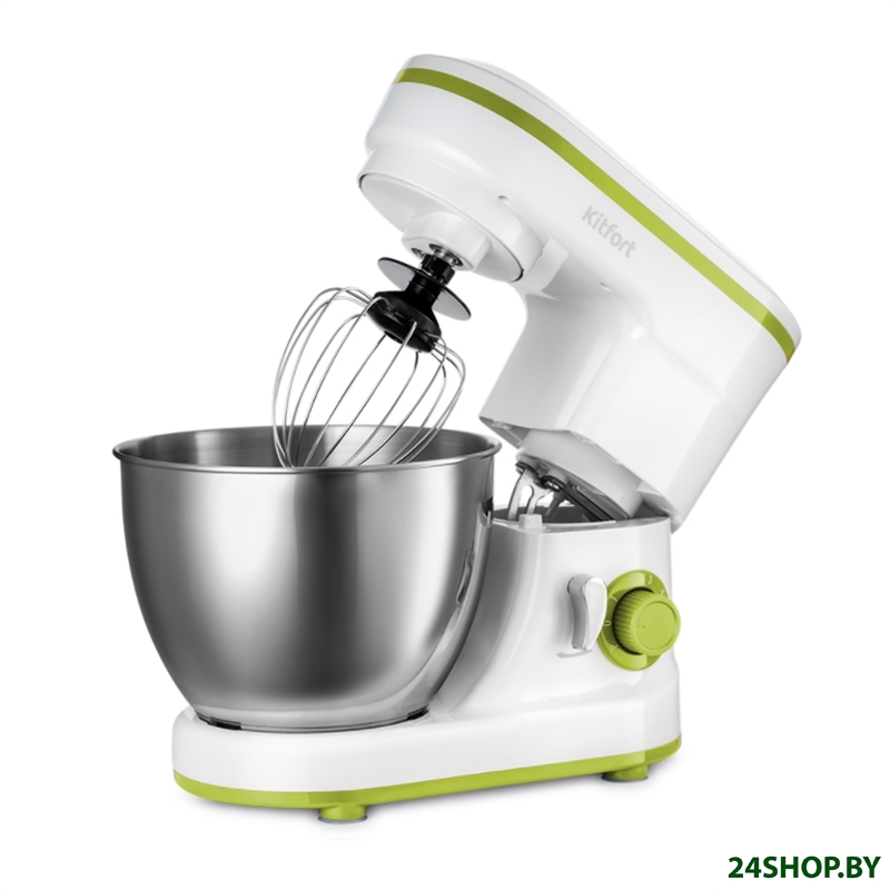 Миксер планетарный KITFORT КТ-3045-2 (белый/салатовый) Миксер планетарный KITFORT КТ-3045-2 (белый/салатовый)