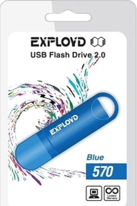 Флеш-память USB EXPLOYD 570 64GB (синий) Флеш-память USB EXPLOYD 570 64GB (синий)