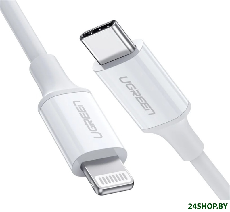 Кабель Ugreen US171 60747 USB Type-C - Lightning (0.5 м, белый) Кабель Ugreen US171 60747 USB Type-C - Lightning (0.5 м, белый)