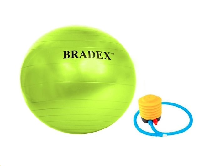 Мяч для фитнеса BRADEX SF 0720 (салатовый) Мяч для фитнеса BRADEX SF 0720 (салатовый)