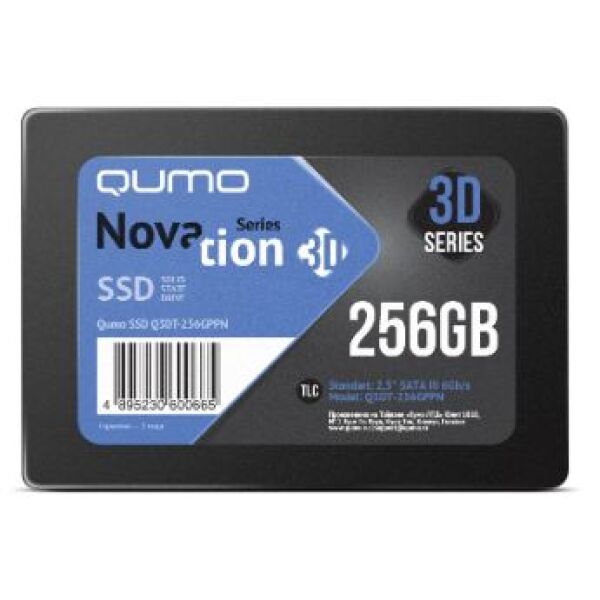 SSD QUMO Novation 3D TLC 256GB Q3DT-256GSCY SSD QUMO Novation 3D TLC 256GB Q3DT-256GSCY