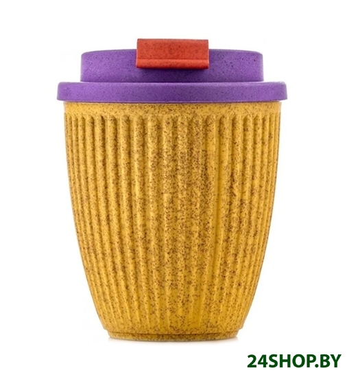 Многоразовый стакан Walmer Eco Bean W24201809 250мл (желтый/фиолетовый) Многоразовый стакан Walmer Eco Bean W24201809 250мл (желтый/фиолетовый)