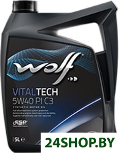 Моторное масло Wolf Vital Tech 5W-40 PI C3 1л Моторное масло Wolf Vital Tech 5W-40 PI C3 1л