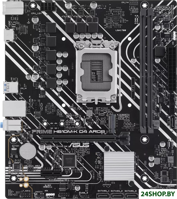 Материнская плата ASUS Prime H610M-K D4 ARGB Материнская плата ASUS Prime H610M-K D4 ARGB