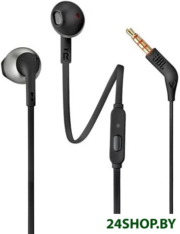 Наушники с микрофоном JBL T205 (черный) (уценка арт. 725311) Наушники с микрофоном JBL T205 (черный) (уценка арт. 725311)