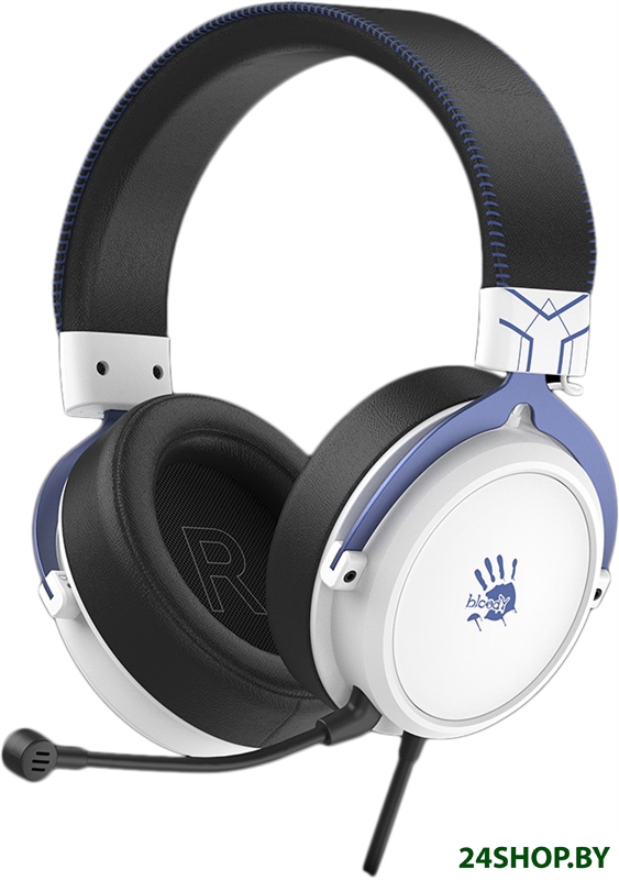 Наушники A4Tech Bloody M590i (синий/белый) Наушники A4Tech Bloody M590i (синий/белый)
