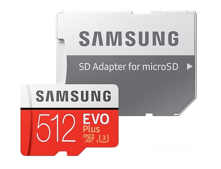 Карта памяти Samsung EVO Plus microSDXC 512GB + адаптер (MB-MC512GA) Карта памяти Samsung EVO Plus microSDXC 512GB + адаптер (MB-MC512GA)